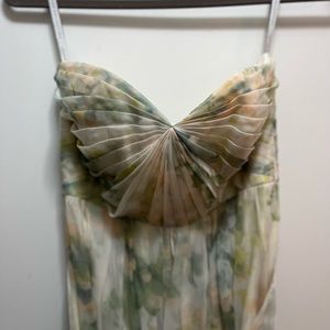 Jenny Yoo Flowy & Floral Convertible Strapless Gown